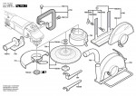 Bosch 0 601 755 973 Gws 25-180 Js Angle Grinder 230 V / Eu Spare Parts